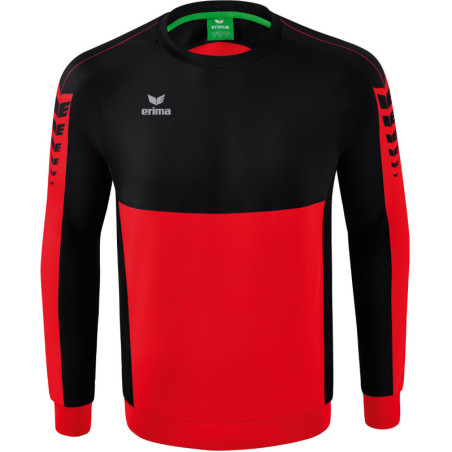 Sweat-shirt ERIMA Six Wings rouge/noir