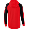 Veste à capuche ERIMA Six Wings femme rouge/noir