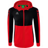 Veste à capuche ERIMA Six Wings femme rouge/noir