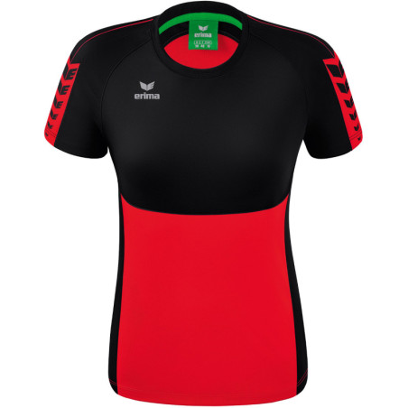 T-shirt ERIMA Six Wings femme rouge/noir