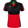 Polo ERIMA Six Wings femme rouge/noir