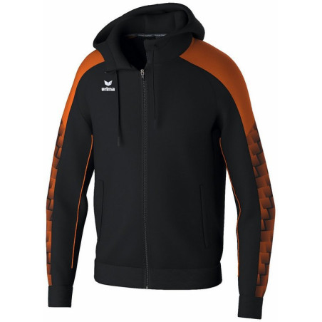 Veste d'entraînement ERIMA Evo Star avec capuche noir orange face