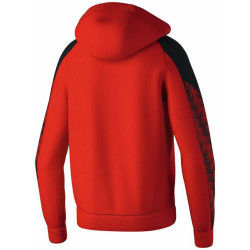 Veste d'entraînement ERIMA Evo Star avec capuche rouge noir face 2