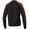 Sweat-Shirt Erima Evo Star noir orange dos