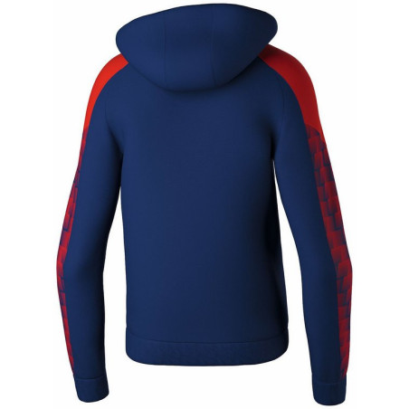 Sweat à capuche Erima Evo Star new navy rouge dos