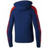 Sweat à capuche Erima Evo Star new navy rouge dos