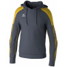 Sweat à capuche Erima Evo Star slate grey jaune face