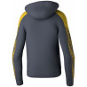 Sweat à capuche Erima Evo Star slate grey jaune dos