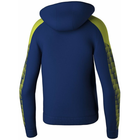 Sweat à capuche Erima Evo Star new navy lime dos