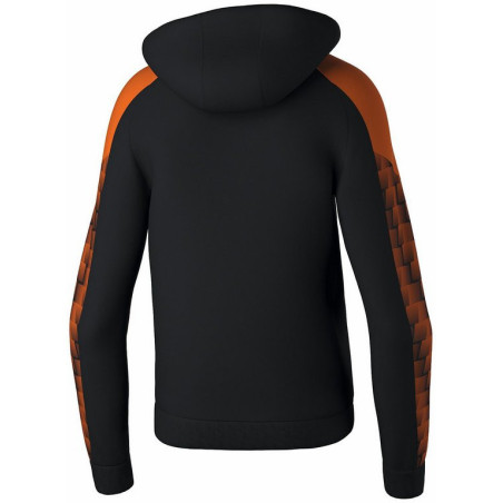Sweat à capuche Erima Evo Star noir orange dos
