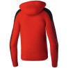 Sweat à capuche Erima Evo Star rouge noir dos