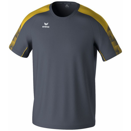 T-shirt ERIMA Evo Star slate grey jaune face