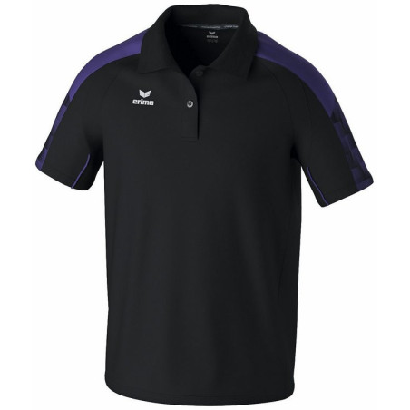Polo ERIMA Evo Star noir ultra violet face