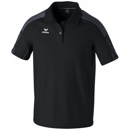 Polo ERIMA Evo Star noir slate grey face