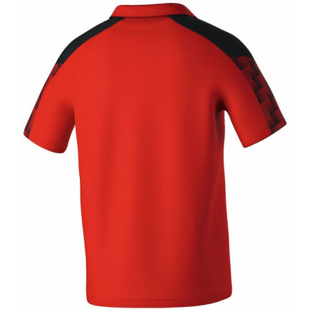 Polo ERIMA Evo Star rouge noir dos