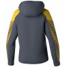 Sweat à capuche Femme Erima Evo Star slate grey jaune dos