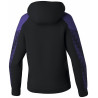 Sweat à capuche Femme Erima Evo Star noir ultra violet dos