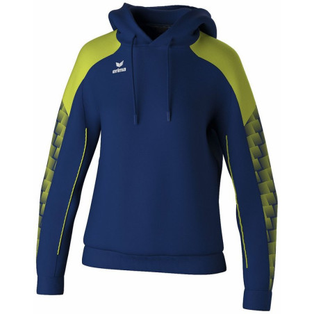 Sweat à capuche Femme Erima Evo Star new navy lime face
