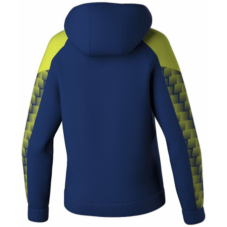 Sweat à capuche Femme Erima Evo Star new navy lime dos