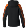 Sweat à capuche Femme Erima Evo Star noir orange dos