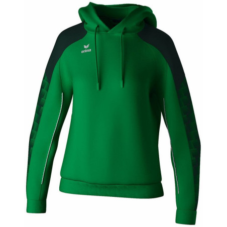 Sweat à capuche Femme Erima Evo Star émeraude pine grove face