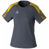 T-shirt Femme ERIMA Evo Star slate grey jaune face