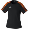 T-shirt Femme ERIMA Evo Star noir orange face