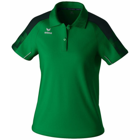 Polo Femme ERIMA Evo Star émeraude pine grove face