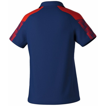 Polo Femme ERIMA Evo Star new navy rouge dos