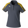 Polo Femme ERIMA Evo Star slate grey jaune face