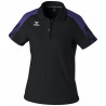 Polo Femme ERIMA Evo Star noir ultra violet face