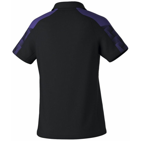 Polo Femme ERIMA Evo Star noir ultra violet dos