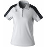 Polo Femme ERIMA Evo Star blanc noir face