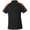 Polo Femme ERIMA Evo Star noir orange dos