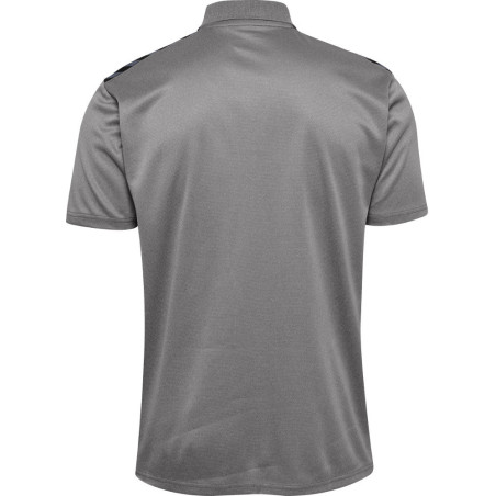 Polo Hummel HMLAUTHENTIC grey melange dos