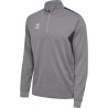 Sweat 1/2 zip Hummel HMLAUTHENTIC Grey Melange face