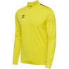 Sweat 1/2 zip Hummel HMLAUTHENTIC Blazing Yellow face