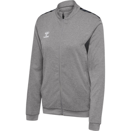Veste zippée Hummel Femme HMLAUTHENTIC Grey Melange face