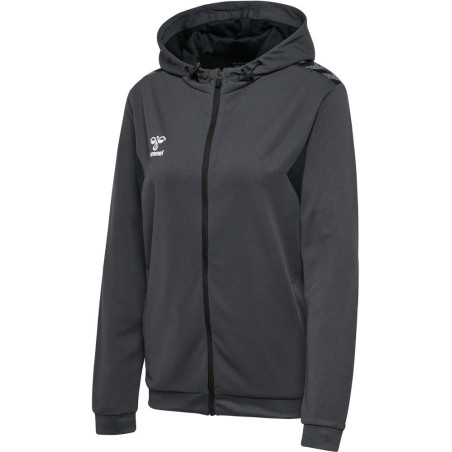 Veste zippée à capuche Hummel Femme HMLAUTHENTIC Asphalt face