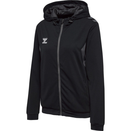 Veste zippée à capuche Hummel Femme HMLAUTHENTIC Black face