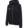 Veste zippée à capuche Hummel Femme HMLAUTHENTIC Black face