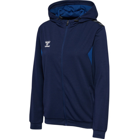 Veste zippée à capuche Hummel Femme HMLAUTHENTIC Marine face