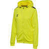 Veste zippée à capuche Hummel Femme HMLAUTHENTIC Blazing Yellow face