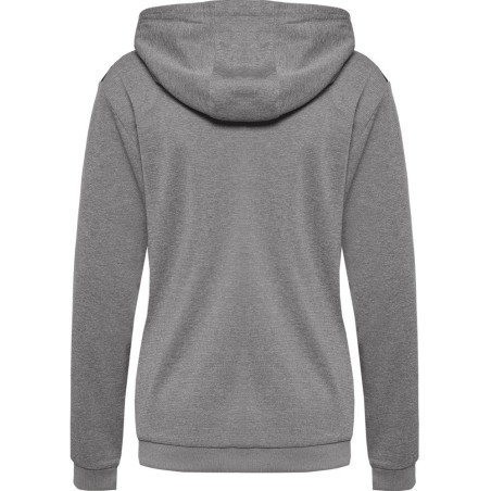 Veste zippée à capuche Hummel Femme HMLAUTHENTIC Grey Melange dos