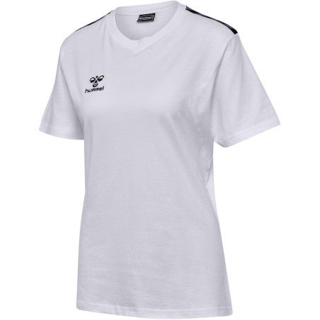 Tee-shirt Hummel Femme HMLAUTHENTIC White face