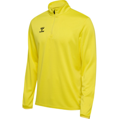Sweat 1/2 zip Hummel HMLESSENTIAL blazing yellow face