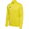 Sweat 1/2 zip Hummel HMLESSENTIAL blazing yellow face