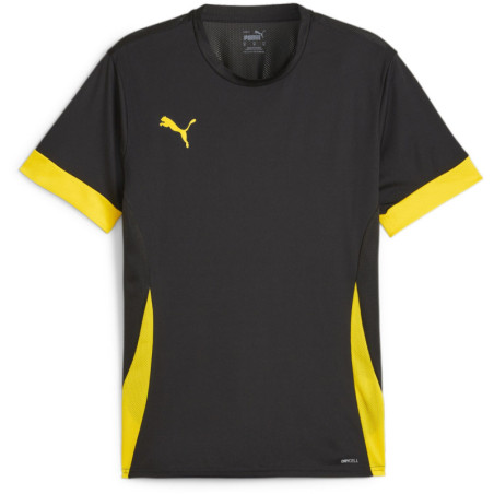 Maillot PUMA TeamGoal Matchday black white faster yellow