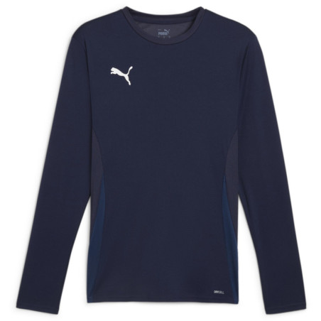 Maillot PUMA TeamGoal LS navy white persian blue