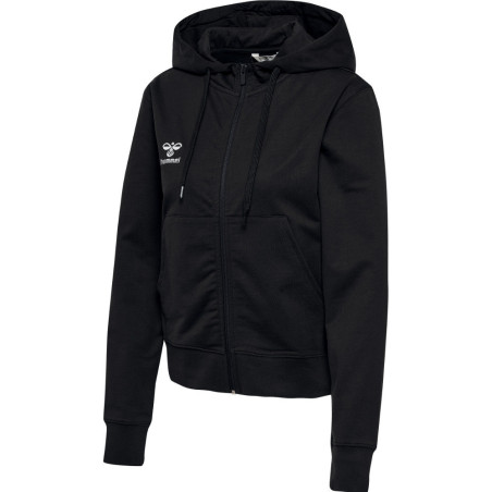 Sweat zip à capuche Hummel Femme HMLGO 2.0 black face